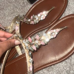 Sandals they are old but still pretty and new wear look